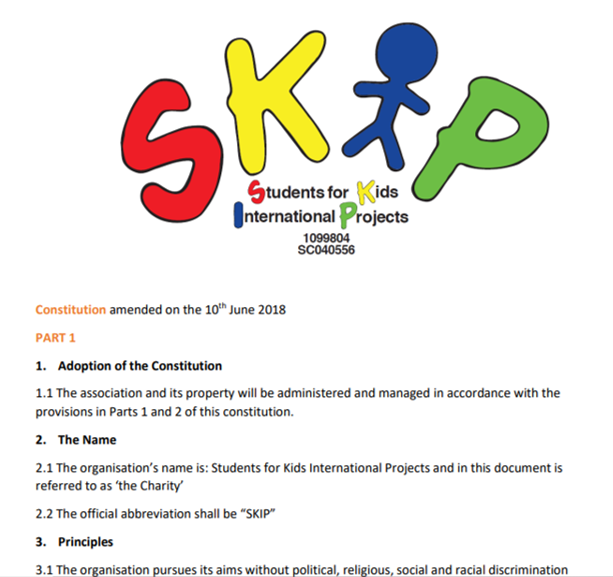 SKIP constitution screenshot