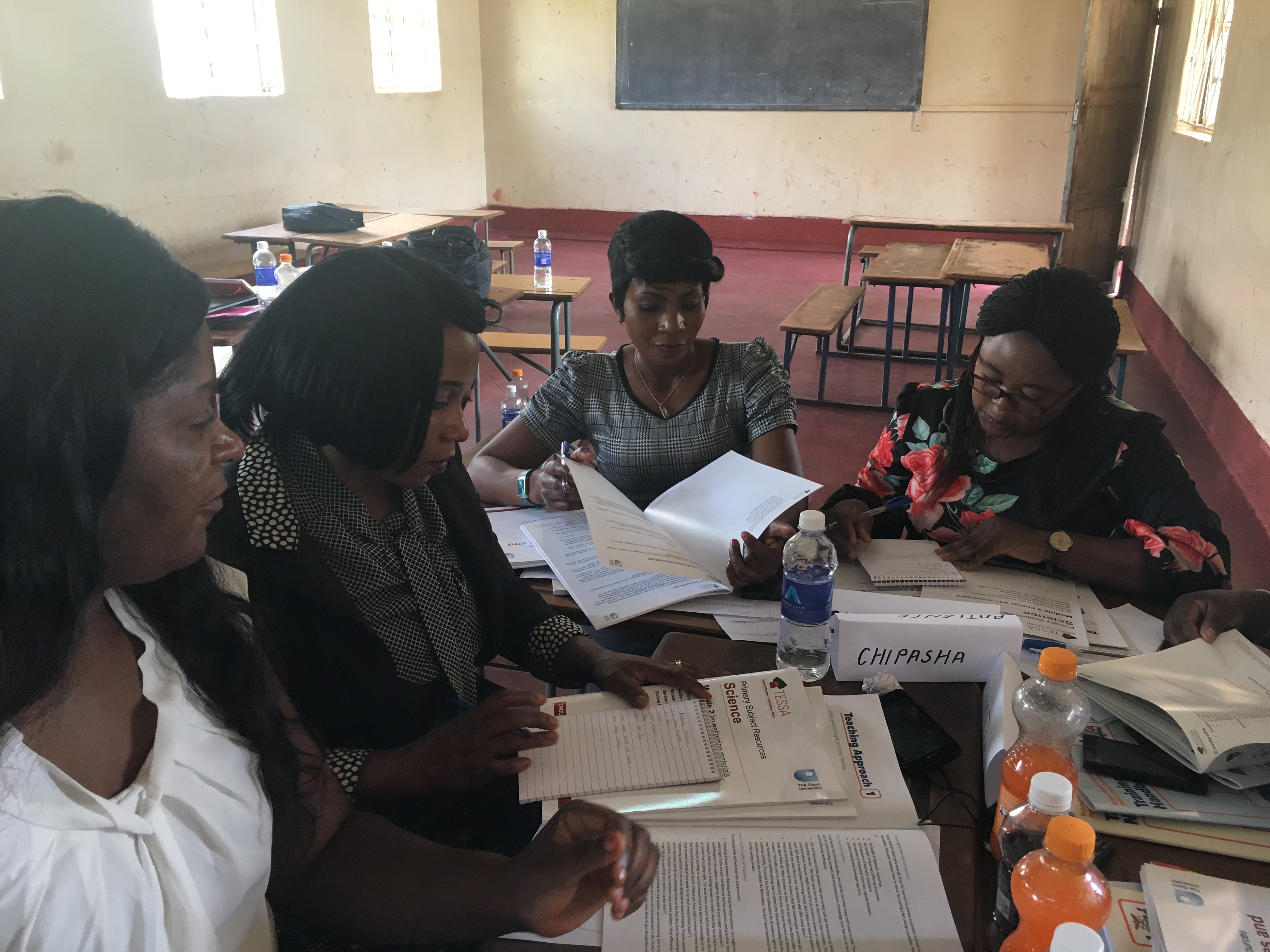 TESSA resources in use in Chisamba