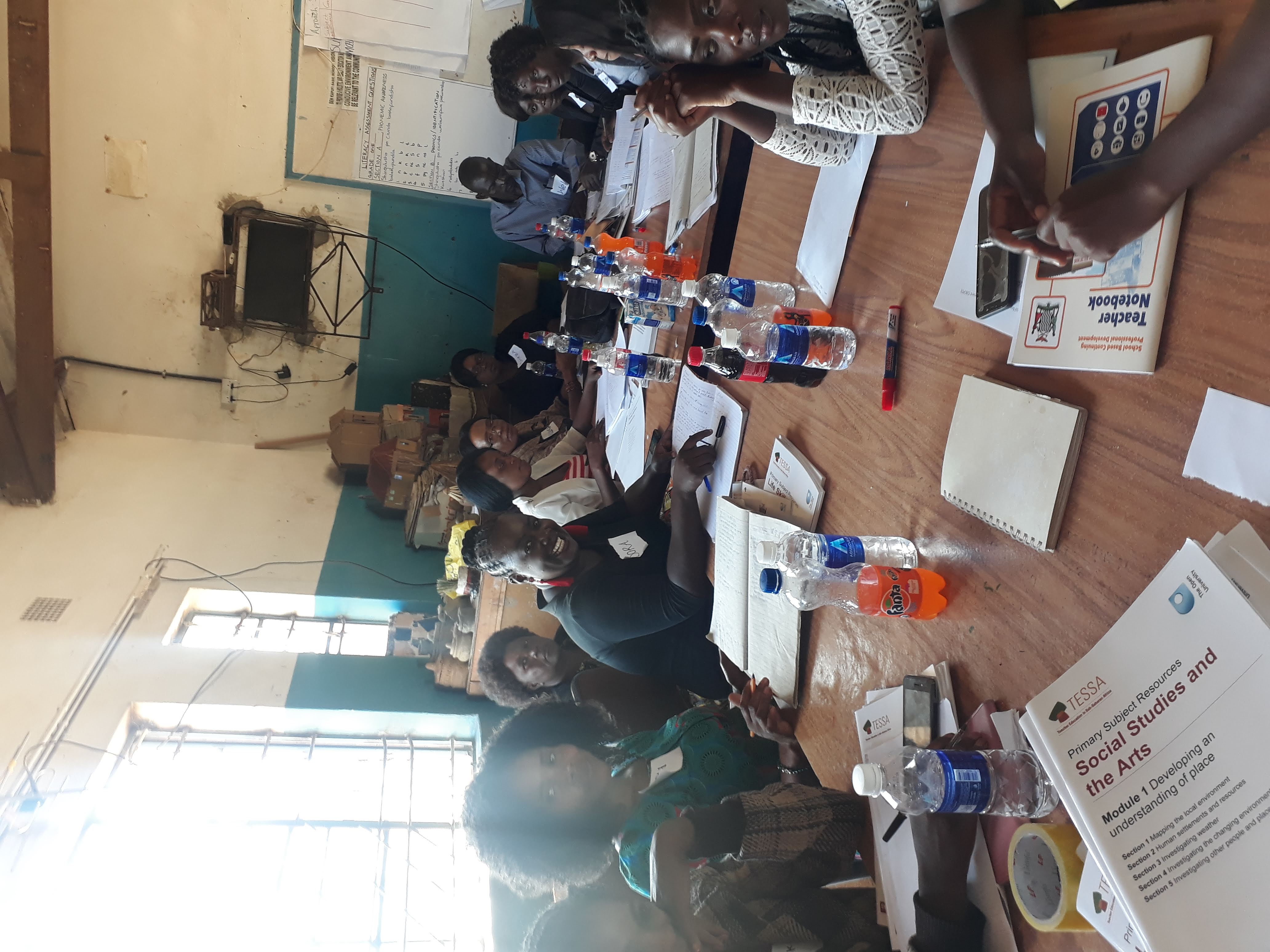 Classroom in school in Zambia