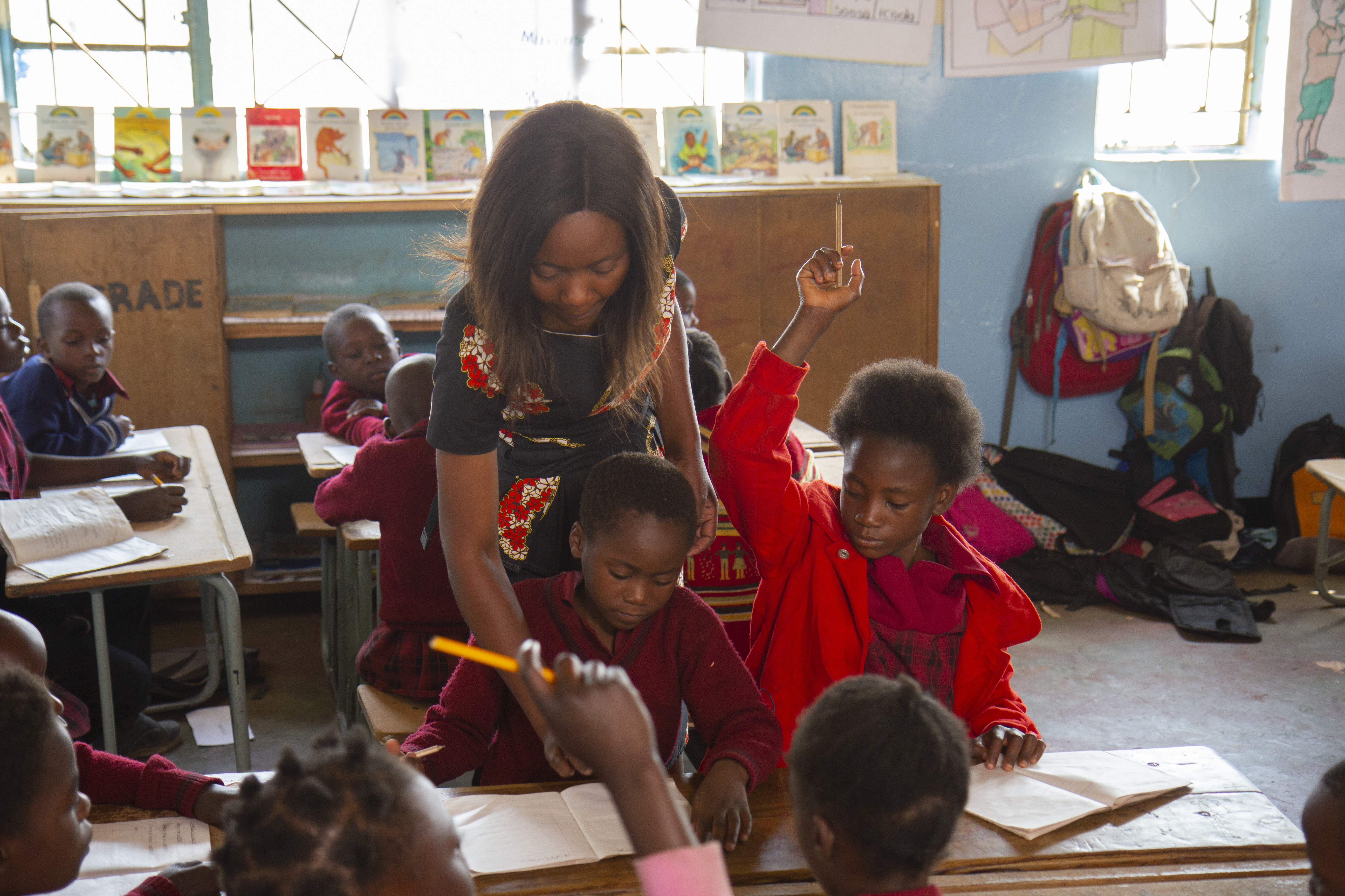 Picture: Teacher monitoring learning