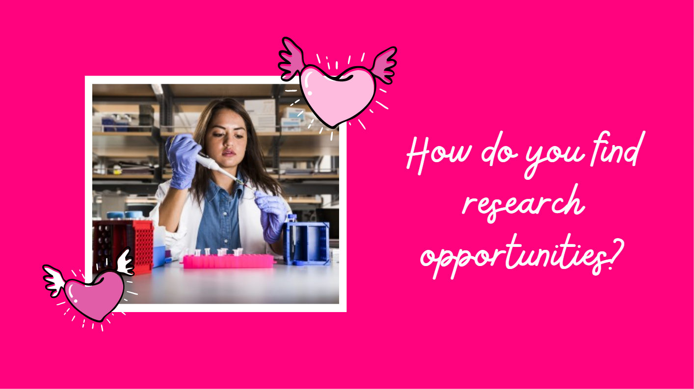 How do you find research opportunities?