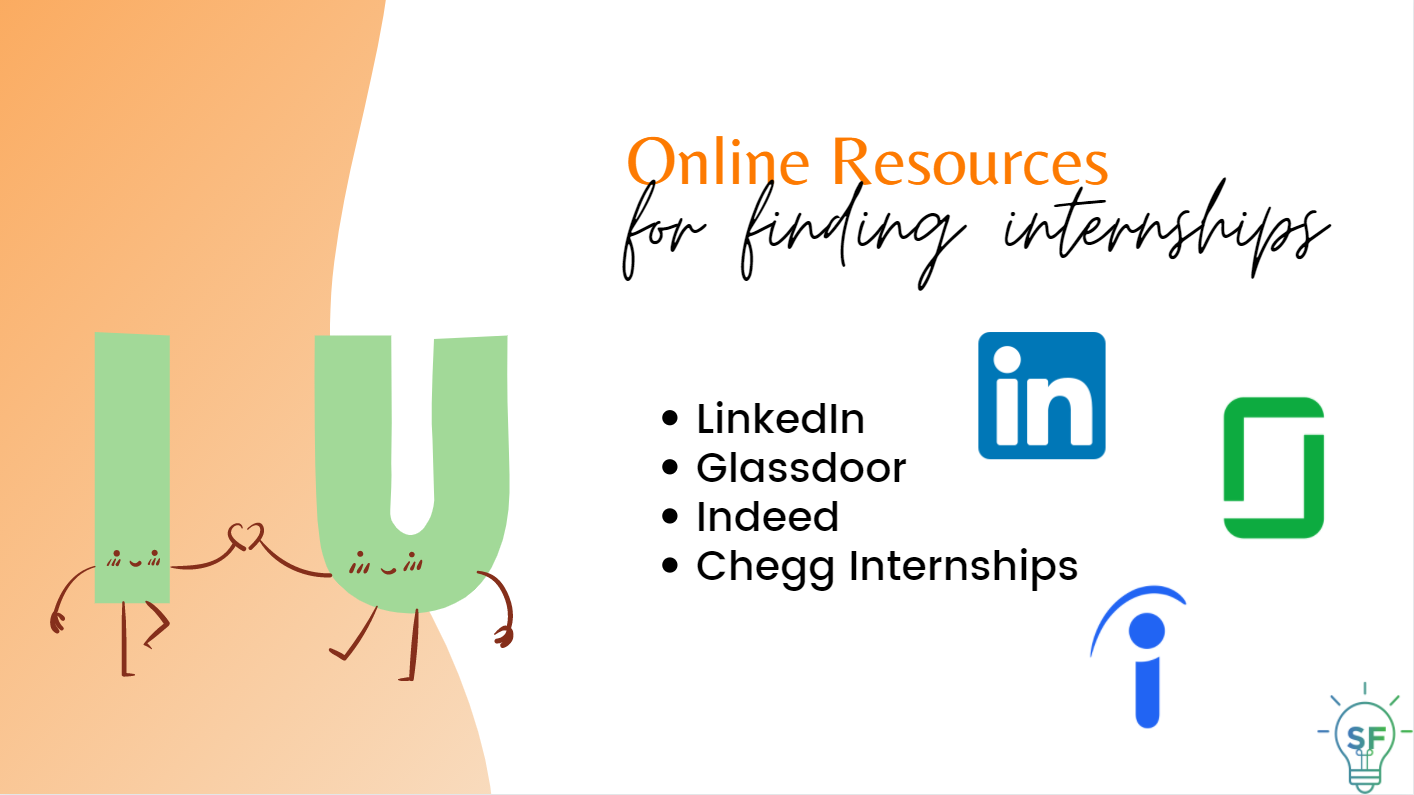 LinkedIn, Glassdoor, Indeed, Chegg Internships