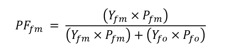 A mathematical formula