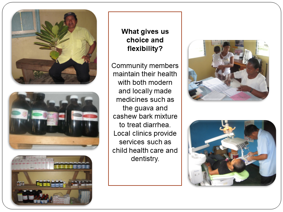 Photostory illustrating how modern as well as locally made medicine gives Rupertee community members choice and flexibility