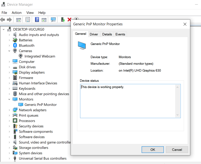 Images of the Device Manager Control Panel in Microsoft Windows OS