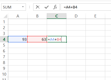 Graphic showing how to create Formulas