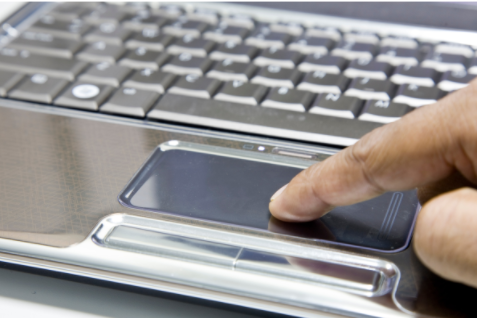 Photo of a laptop mousepad