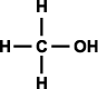 Methanol	CH3OH structural formula