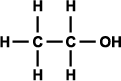 Ethanol C2H5OH structural formula