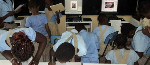 Image d'un apprentissage actif à travers les TIC.