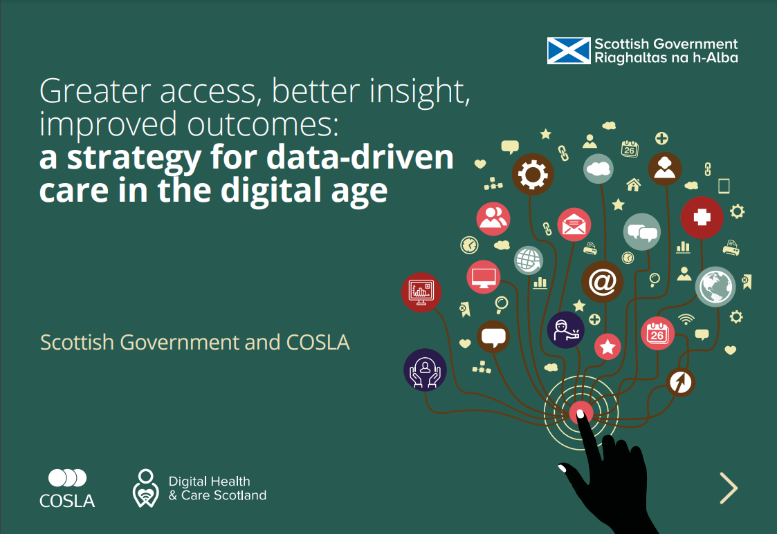 Screenshot of the first page of the Data Strategy. 