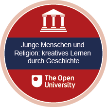 OpenLearn Create Abzeichen für den Kurs Junge Menschen und Religion: kreatives Lernen durch Geschichte.