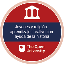 Insignia de OpenLearn Create para el curso Jóvenes y religión: aprendizaje creativo con ayuda de la historia.