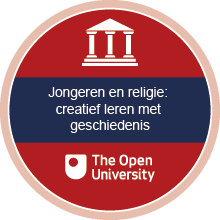 OpenLearn Create badge voor de cursus Jonge mensen en religie: creatief leren met geschiedenis.