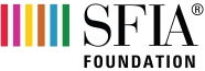 Logo of the SFIA Foundation - six vertical coloured lines to the left of the words "SFIA Foundation".