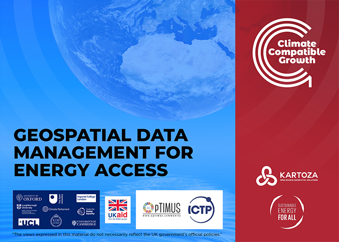 Geospatial Data Management for Energy Access Modelling and Planning