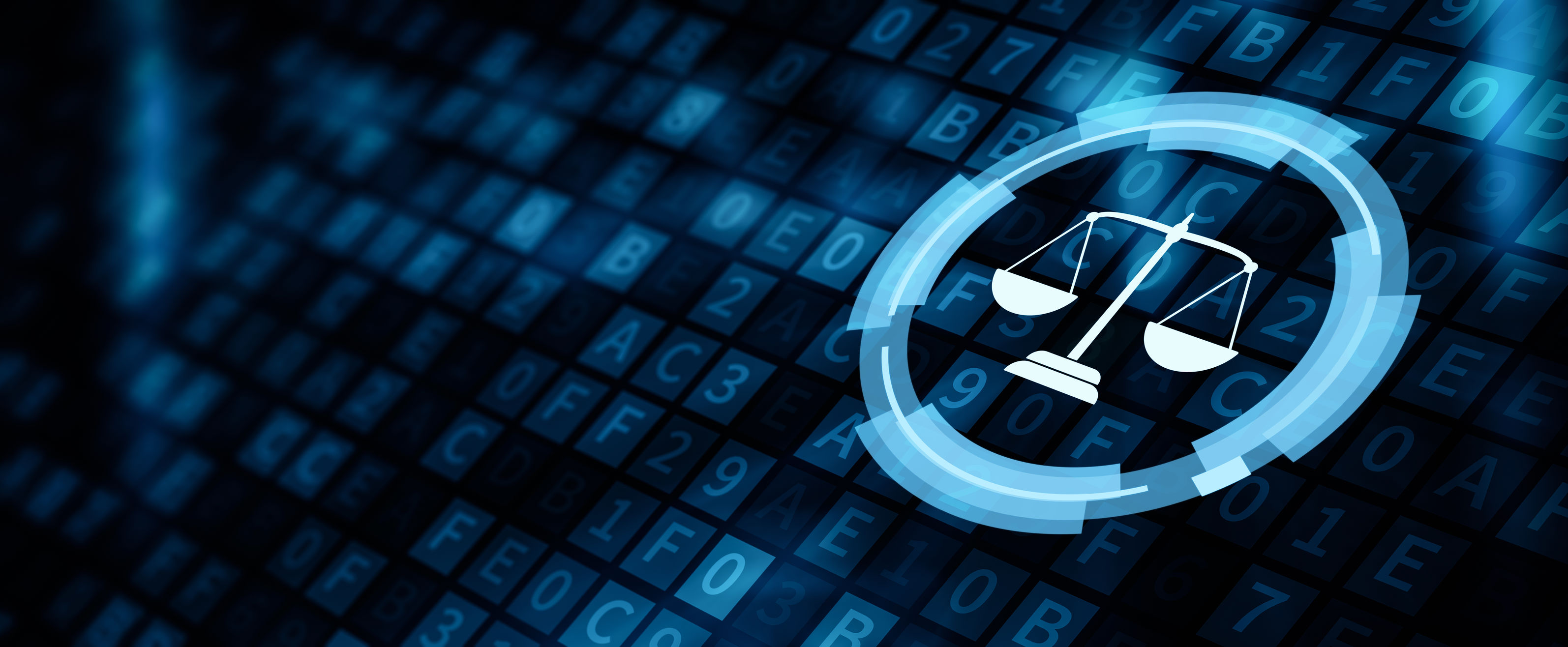 An image of a digital law of balance scale.