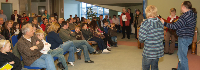 Performers and audience