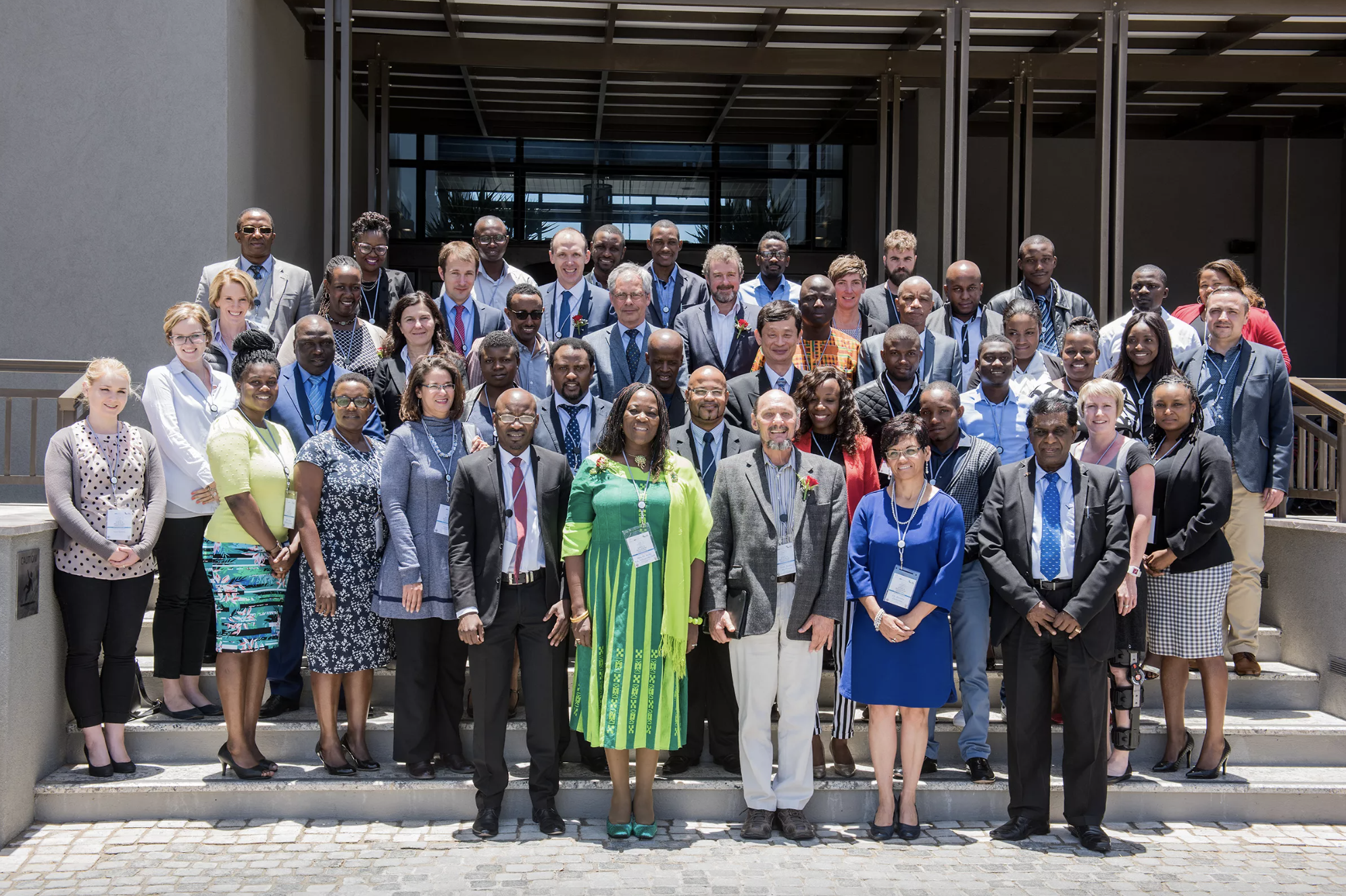 Anicia Peters, in the first full row fourth from the left, and the NCRST Team.