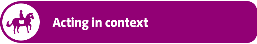 Acting in context