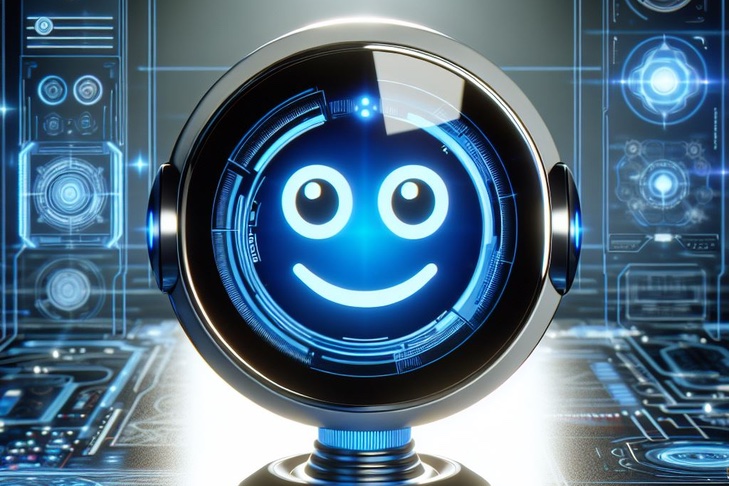 A smiling robot