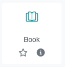 Moodle Book icon.