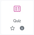 Moodle Quiz icon.