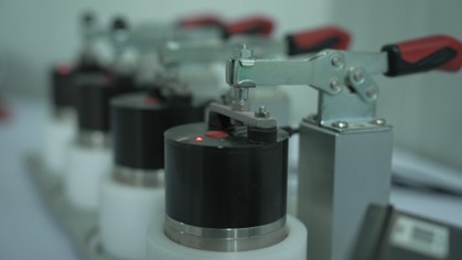 The image shows a water activity meter in action.