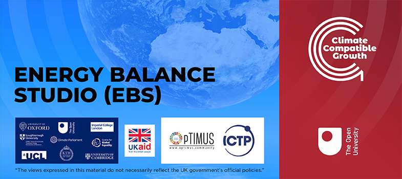 Creating and Assessing an Energy Balance with EBS (Energy Balance Studio)