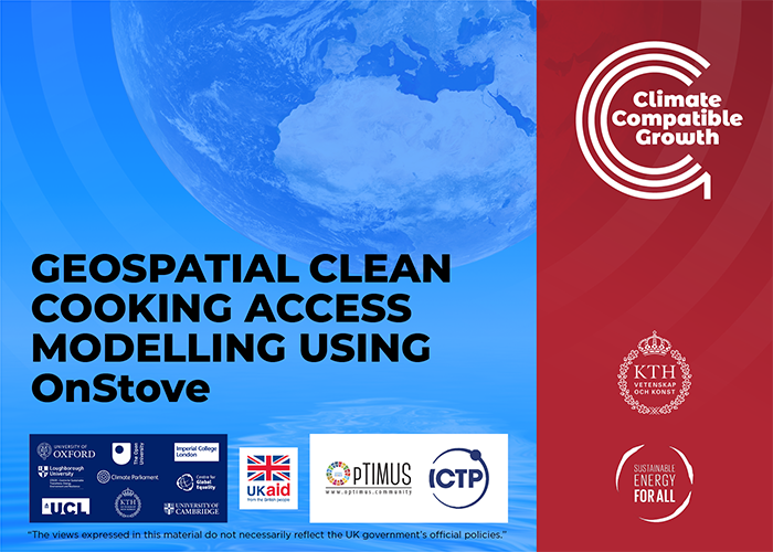 Geospatial clean cooking access modelling using OnStove