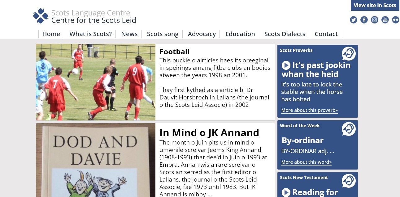 Scots language centre website
