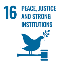 Icon of UN SDG 16: Peace, Justice, and Strong Institutions