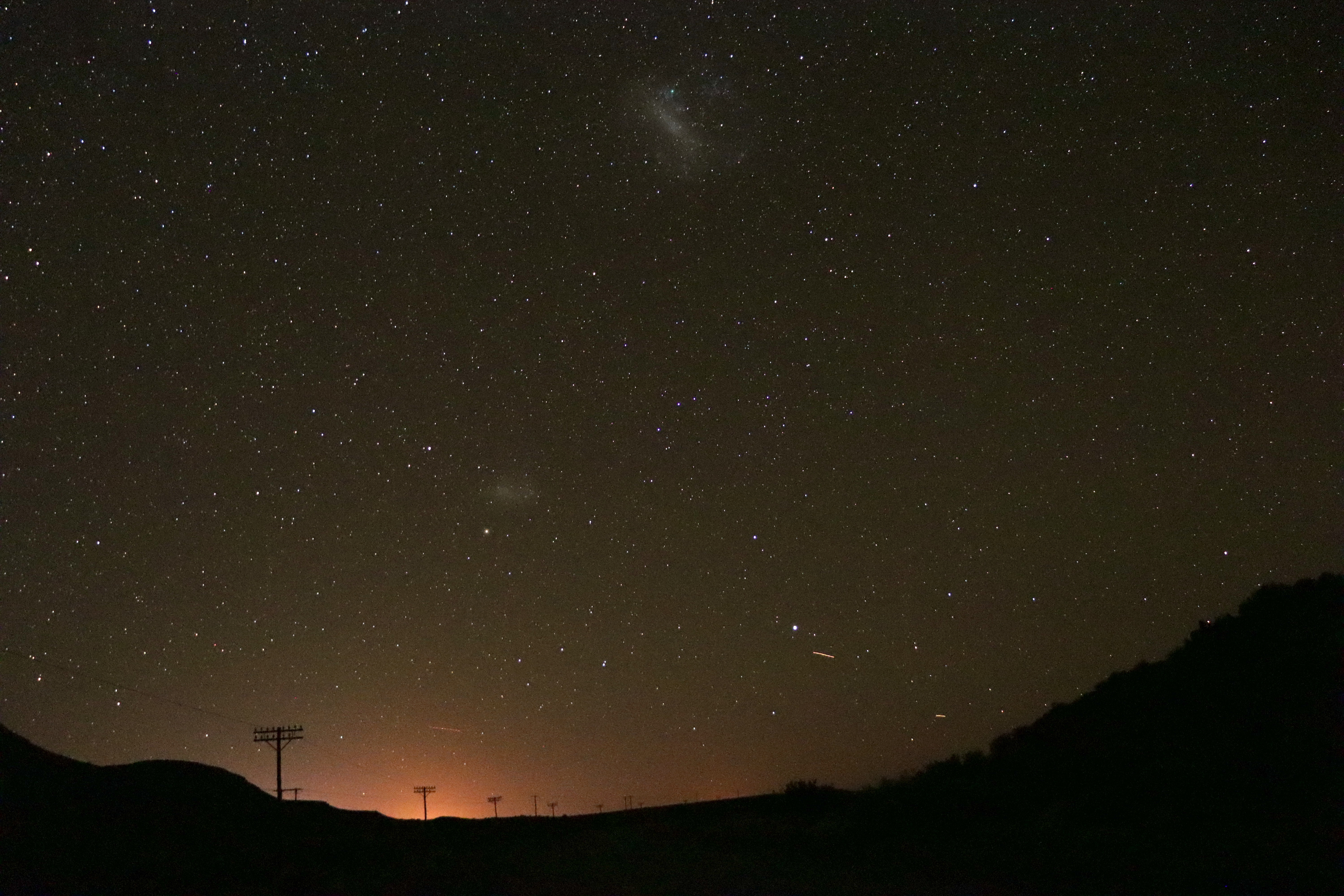 An image of skyglow from the city of Cape Town as seen in the remote town of Carnarvon, Northern Cape South Africa. 