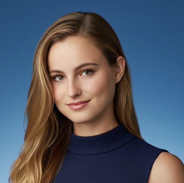 Photo of a young woman, Camille Kleinman.